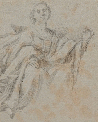 Study of an Enthroned Madonna