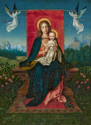 Thronende Maria mit dem Christusknaben