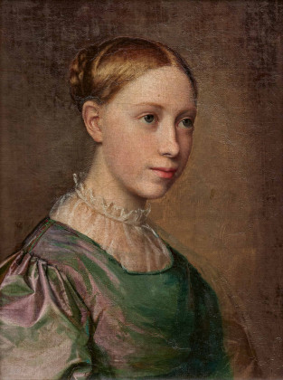 Porträt der Künstlerin Emilie von der Embde (1816-1904), der Schwester der Malerin