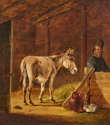 Esel im Stall