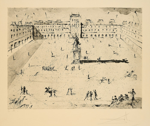 La grande Place des Vosges, du temps de Louis XIII