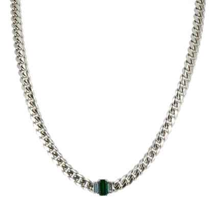 Emerald Diamond Curb chain