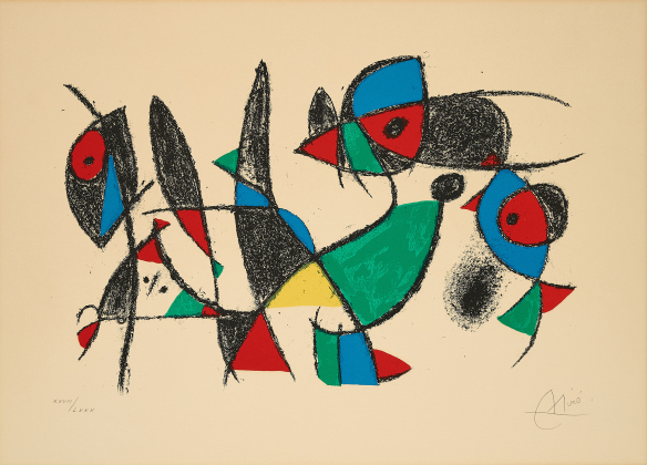 From: Joan Miró. Der Lithograph II