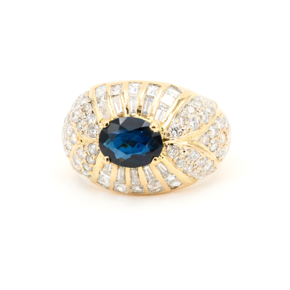 Sapphire-Diamond-Ring