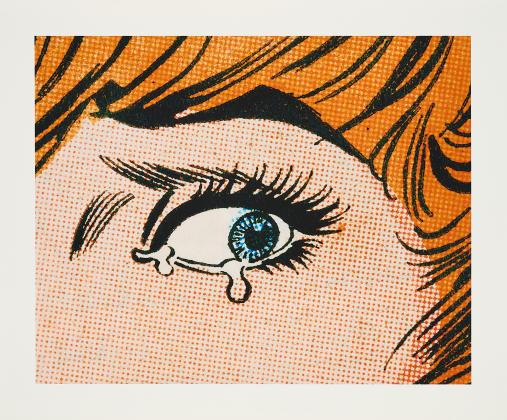 Woman crying, Comic