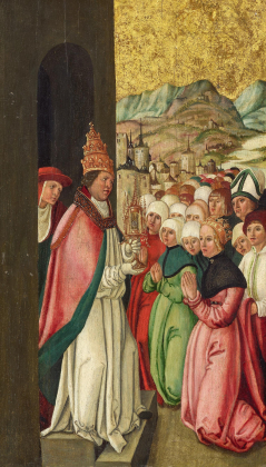 St. Ursula and the Pilgrims Kneel in front of Pope Cyriakus