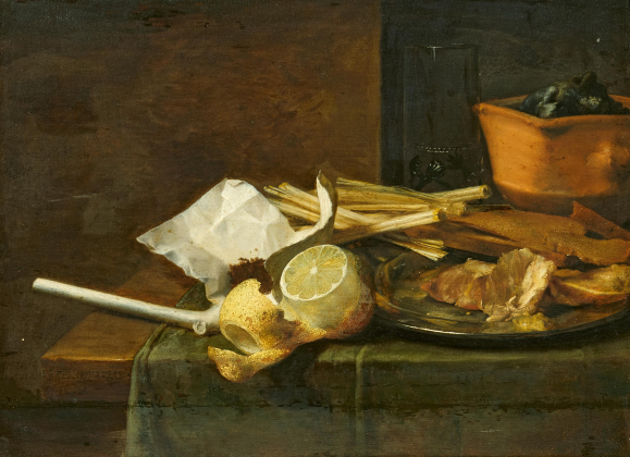 Still Life with Lemon, Pipe and Bread