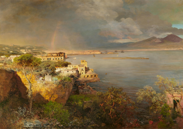 Bay of Naples with a Rainbow