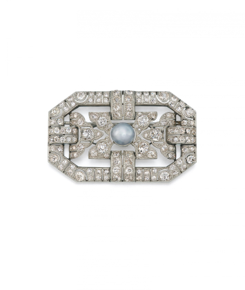 DIAMOND-PEARL-BROOCH