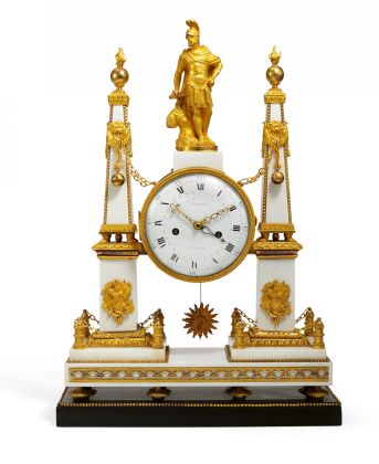 Prächtige Pendule Louis XVI mit der Figur des Mars