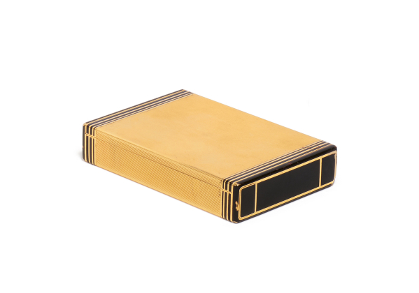 GOLD CIGARETTE CASE ART DECO