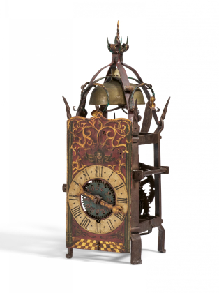 EARLY IRON CLOCK