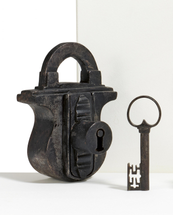 LARGE IRON PADLOCK