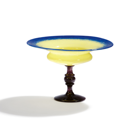 LARGE GLASS FOOTED BOWL "COUPE BIJOU"