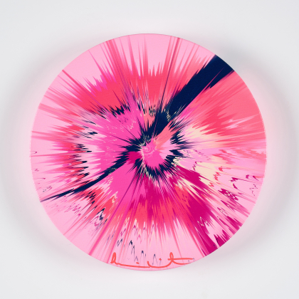 Beautiful, Rhapsodic-Tinted Vapor Painting (Spin Painting) (Aus: The Beautiful Paintings)