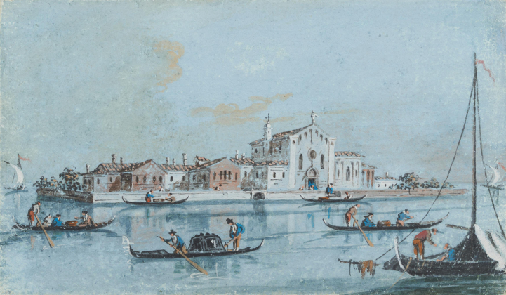 View of the Island of Sant'Elena in Venice