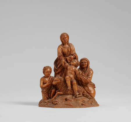 Mary with the Christ Child on the Lamb, Surrounded by St. Anne and the Infant John