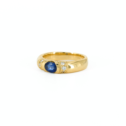 Sapphire-Diamond-Ring