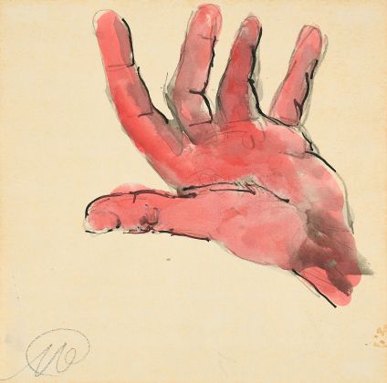 Untitled (Offene rote Hand)