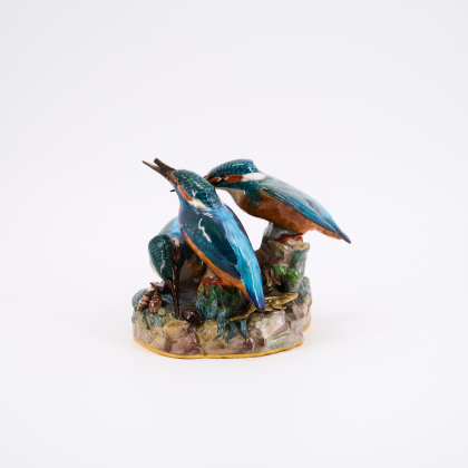 PORCELAIN MEISSEN ENSEMBLE KINGFISHERS