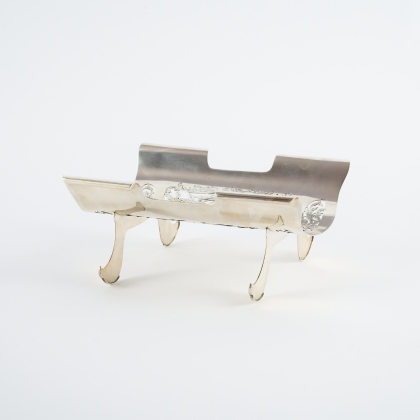 SILVER SERVING BOWL FOR ASPARAGUS