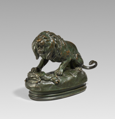 Lion with Slain Antilope