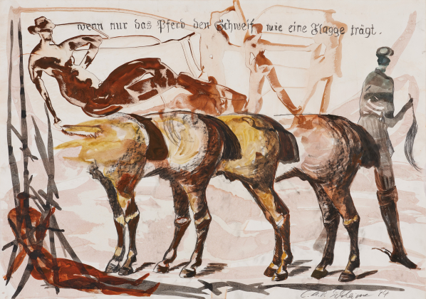 Untitled (wenn nur das Pferd den Schweif wie eine Flagge trägt)