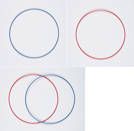 Blau-Roter Doppelring