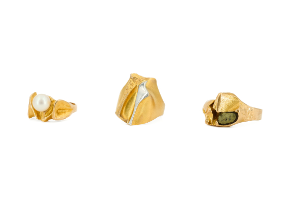 Konvolut aus 3 Gold-Ringen