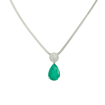 Emerald-Diamond-Pendant-Necklace