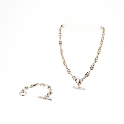 Silber-Set: Armband und Kette