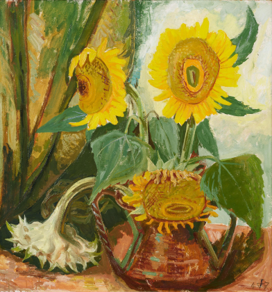 Sonnenblumen im Krug