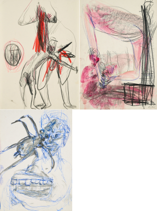 Mixed Lot of 3 Works on Paper