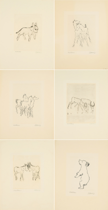 Mixed Lot of 7 Etchings