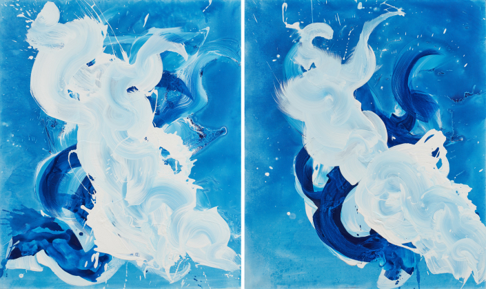"Blue and White Ocean"