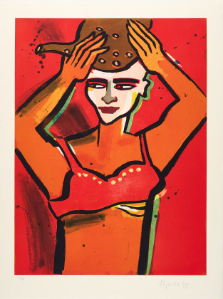 Ohne Titel (Frau mit Gefäß)