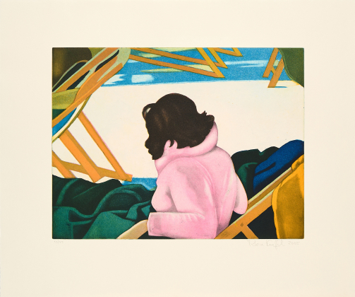 Ohne Titel (Frau im Liegestuhl)