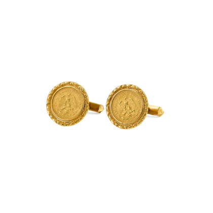 GOLD COIN-CUFFLINKS