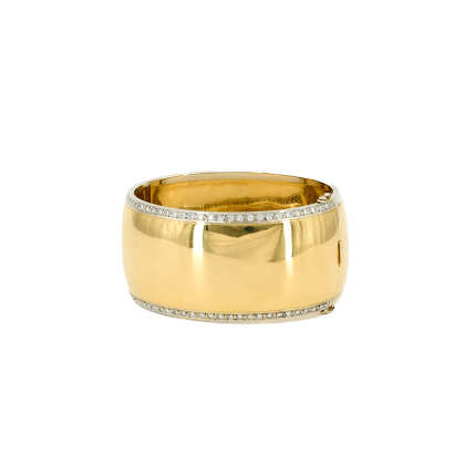Wide Diamond-Bangle