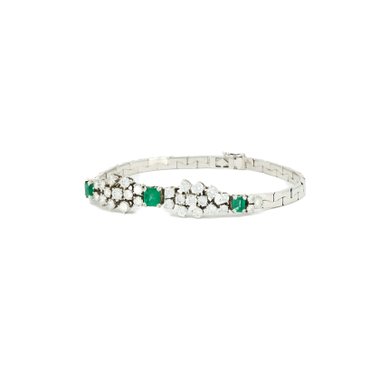 Emerald-Diamond-Bracelet