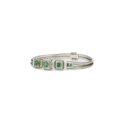 Gemstone-Diamond-Bracelet