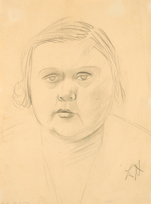 Untitled (Portrait einer pausbäckigen jungen Frau)