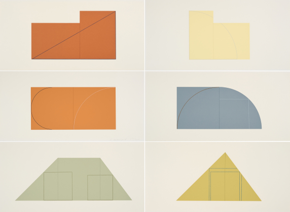 Konvolut von 7 Druckgrafiken (Aus: Multiple Panel Paintings. A Book of Silkscreen Prints)