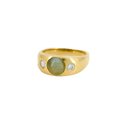 Mondstein-Diamant-Bandring