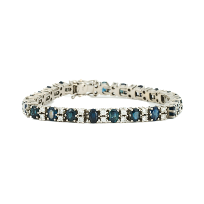 Saphir-Diamant-Armband
