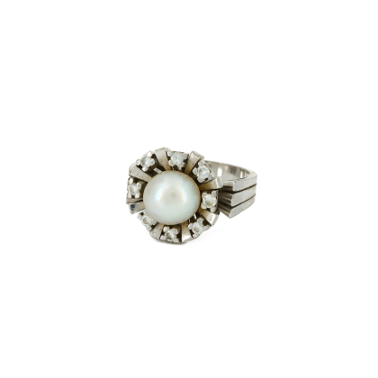 Perl-Diamant-Ring