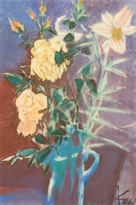 Lilien und Rosen