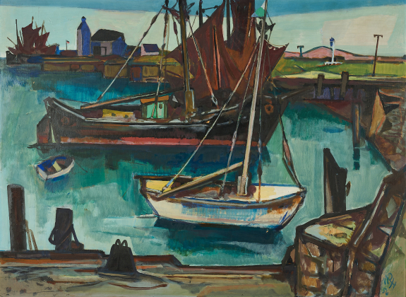 "Nordsee-Hafen (mit Motorkutter)"