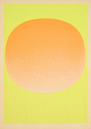 Variation Runde Farbe V / orange auf gelb