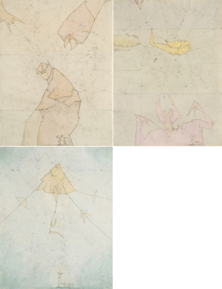 Mixed Lot of 3 Works on Paper